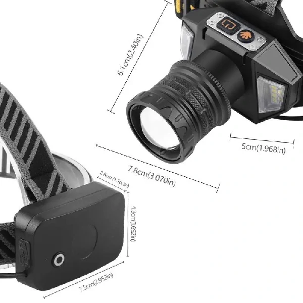 Gearup Hl10 Pro Rechargeable Led Headlamp C