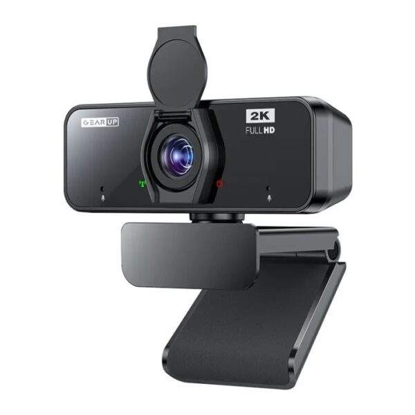 Gearup K450 Webcam 2K 4 0Mp Hd Usb Webcam With Privacy Cover Plug &Amp;Amp; Play Usb Webcam With Built In Mic