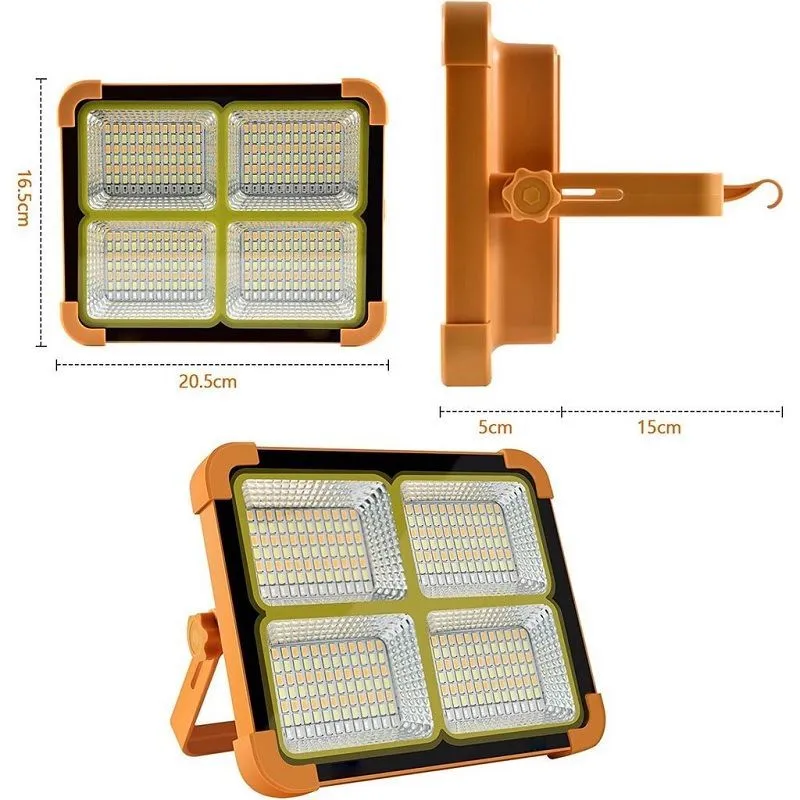 Gearup Sfl 100 Solar Led Flood Light B