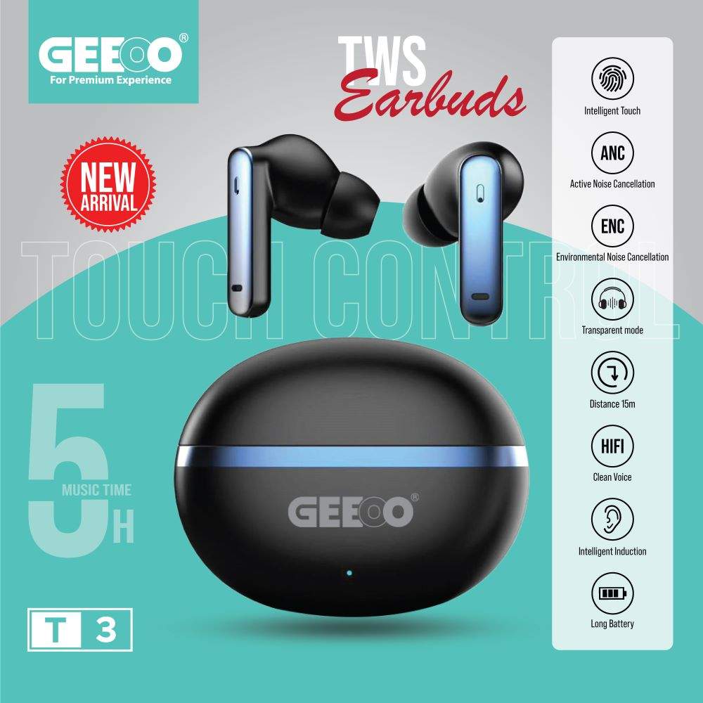 Geeoo T 3 Tws Earbuds With Anc