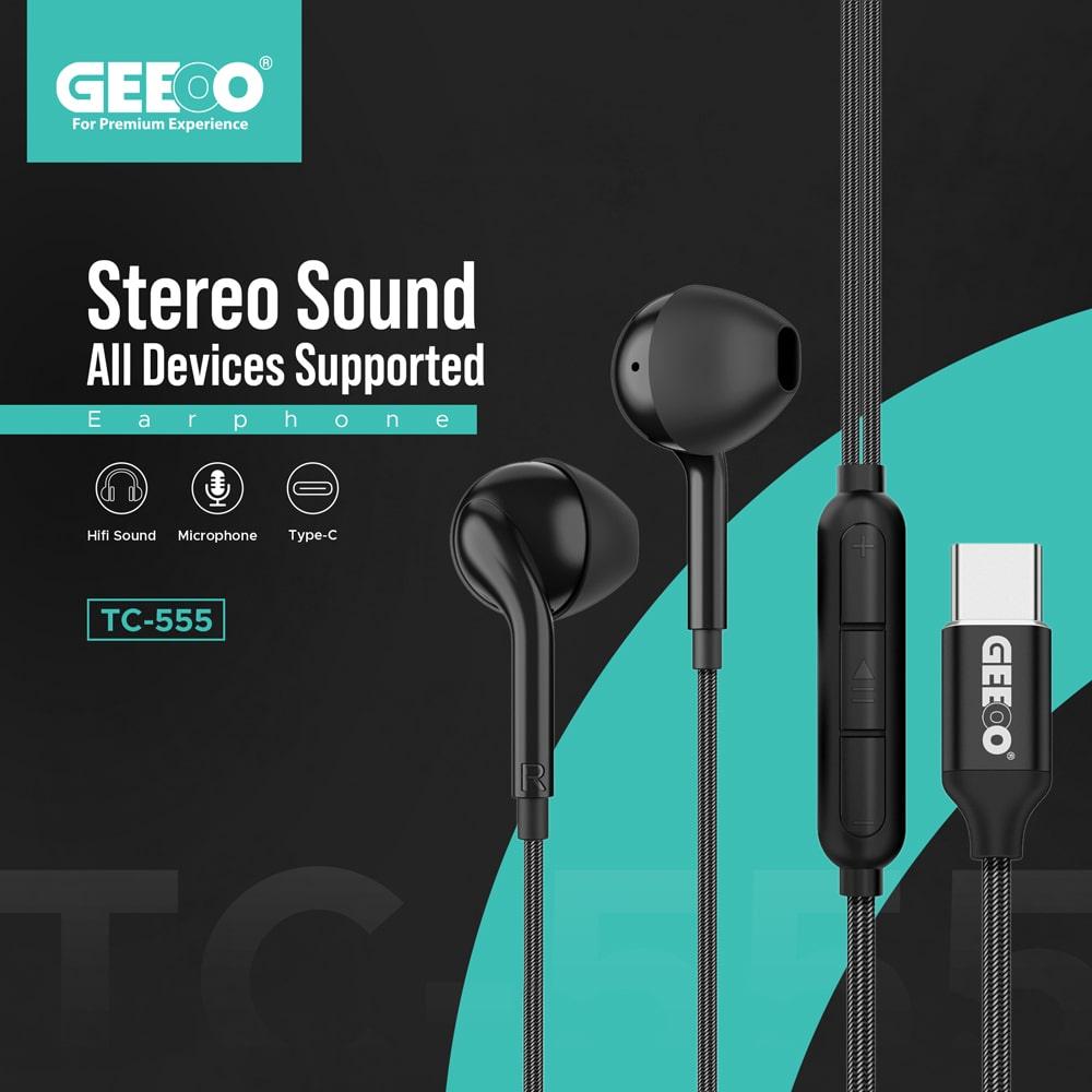 Geeoo Tc555: Best Type C Earphone In Bd Ultimate Bass