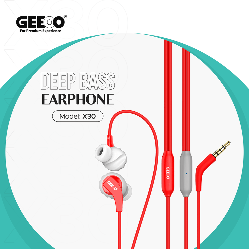 Geeoo X 30 Deep Bass Earphone A