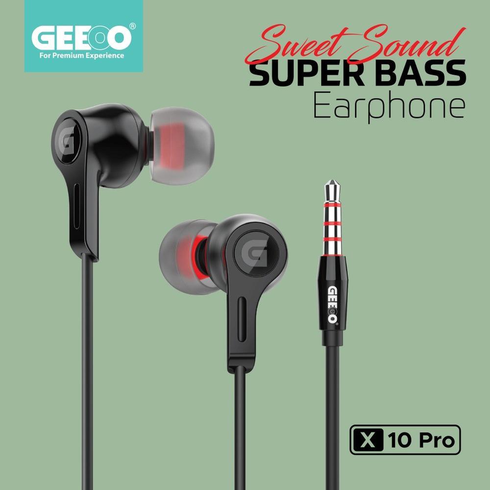 Geeoo X10 Pro Super Bass Earphone B