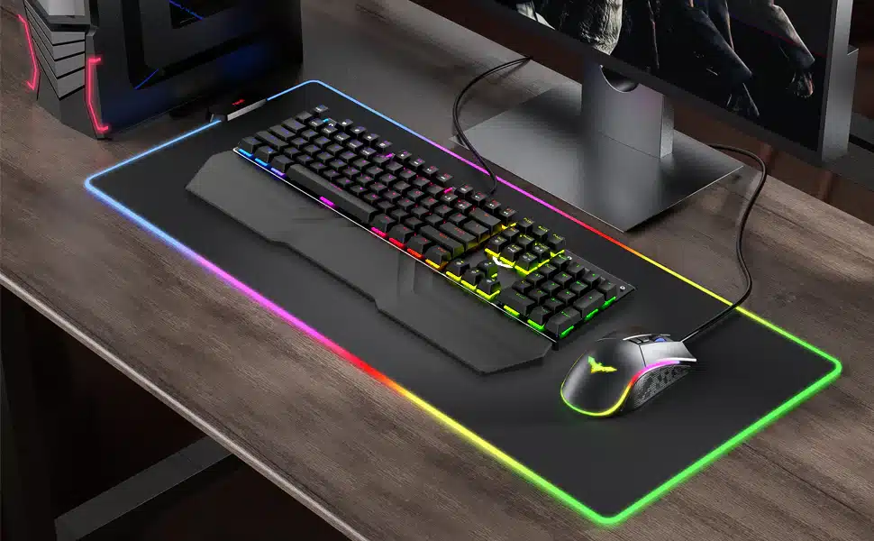 Havit Kb511L Rgb Wired Gaming Keyboard, Mouse &Amp; Mouse Pad Combo E