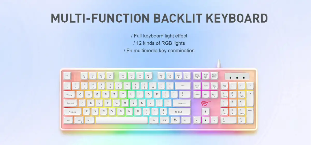 Havit Kb876L Usb Multi Function Backlit Gaming Keyboard A