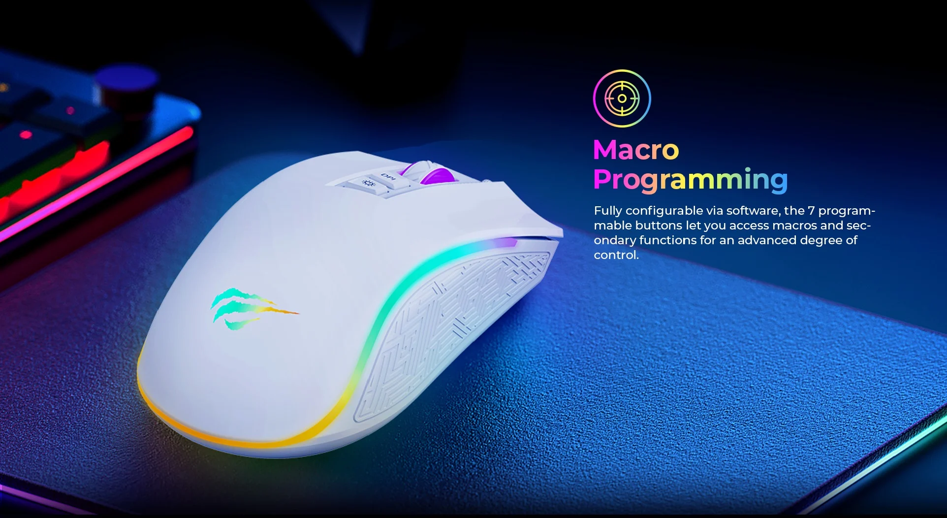 Havit Ms1034 Rgb Backlit Programmable Gaming Mouse E