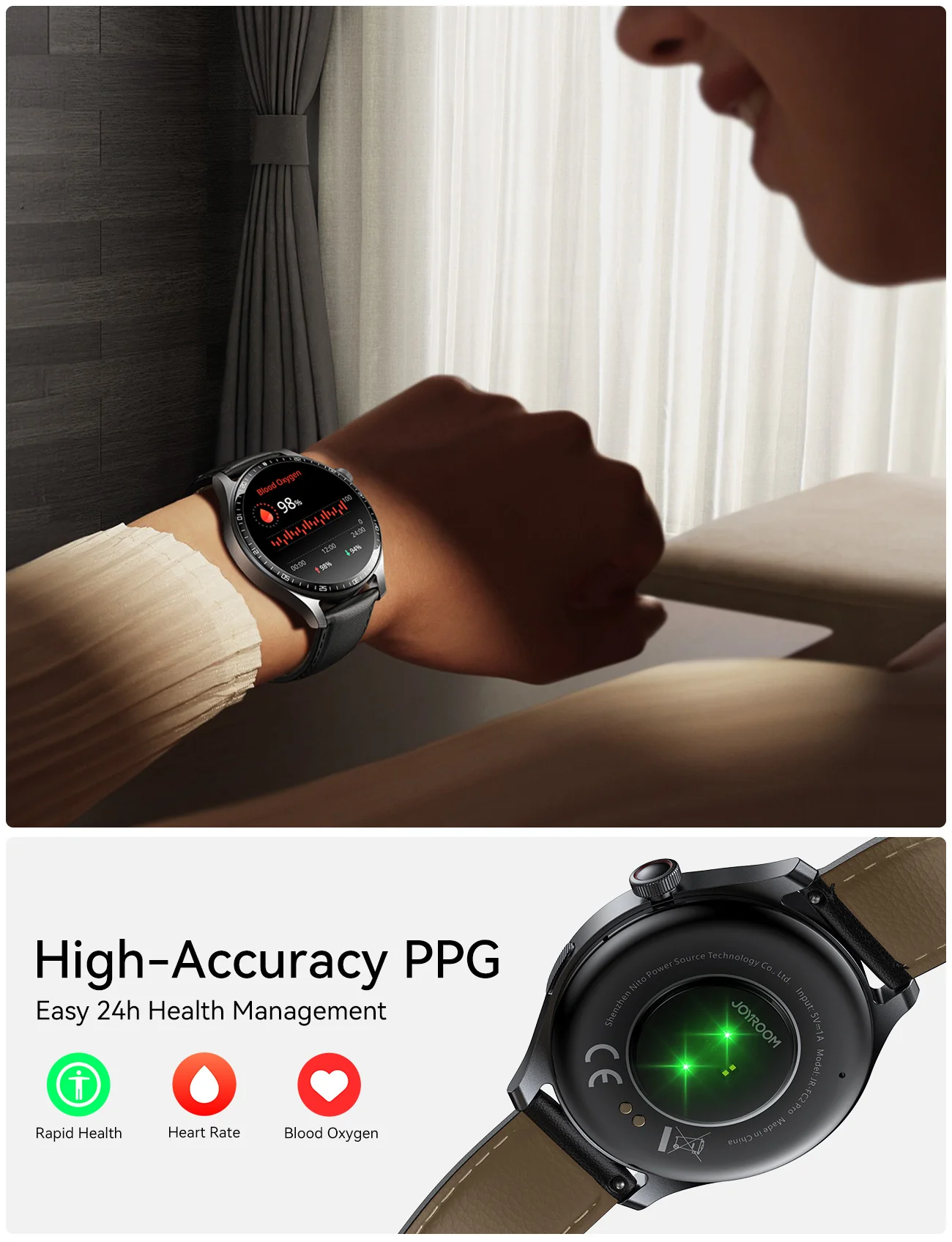 Joyroom Jr Fc2 Pro Classic Series Smart Watch (Answer Make Call) E