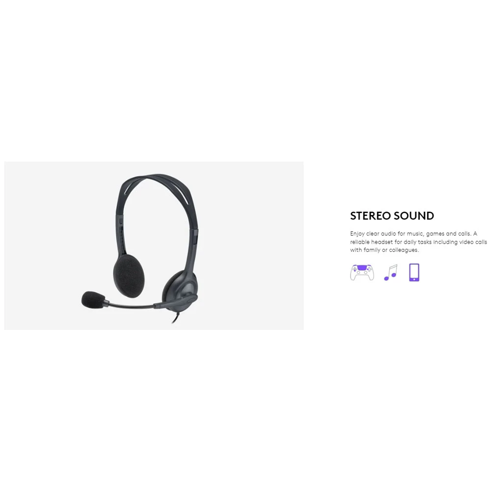 Logitech H111 Single Port Headphone B