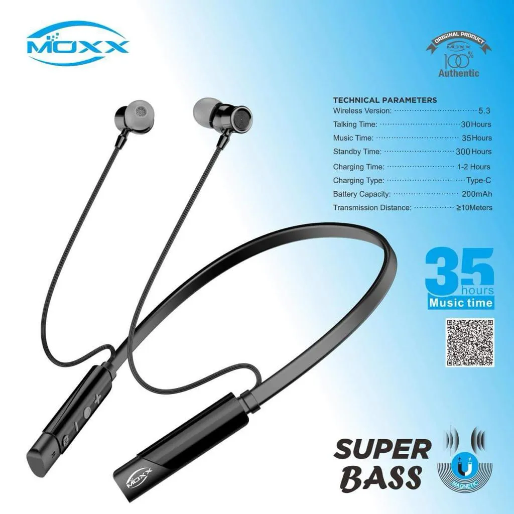 Moxx Mn200 Metal Wireless Bt Neckband D