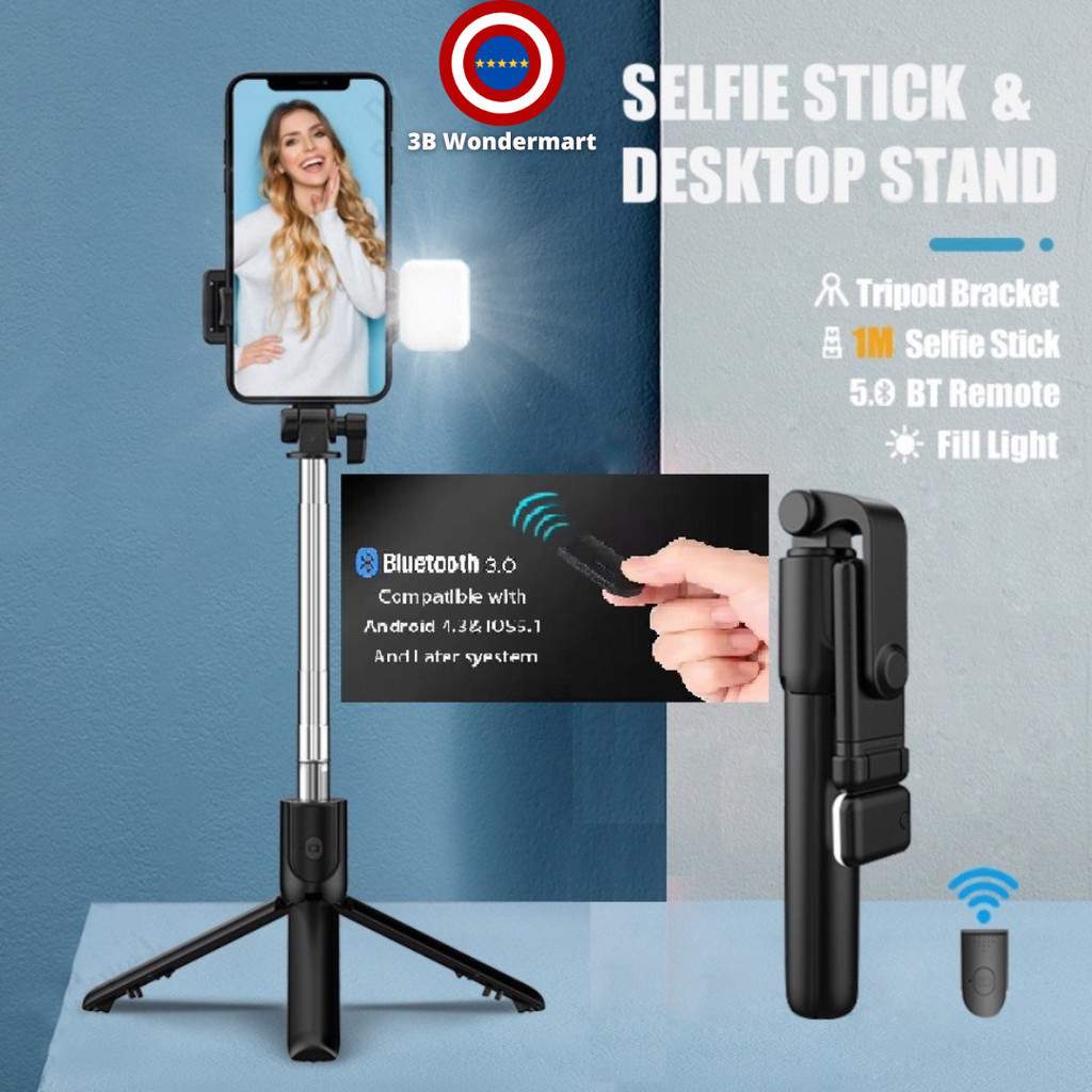 N09 Selfie Stick Wireless Bluetooth A