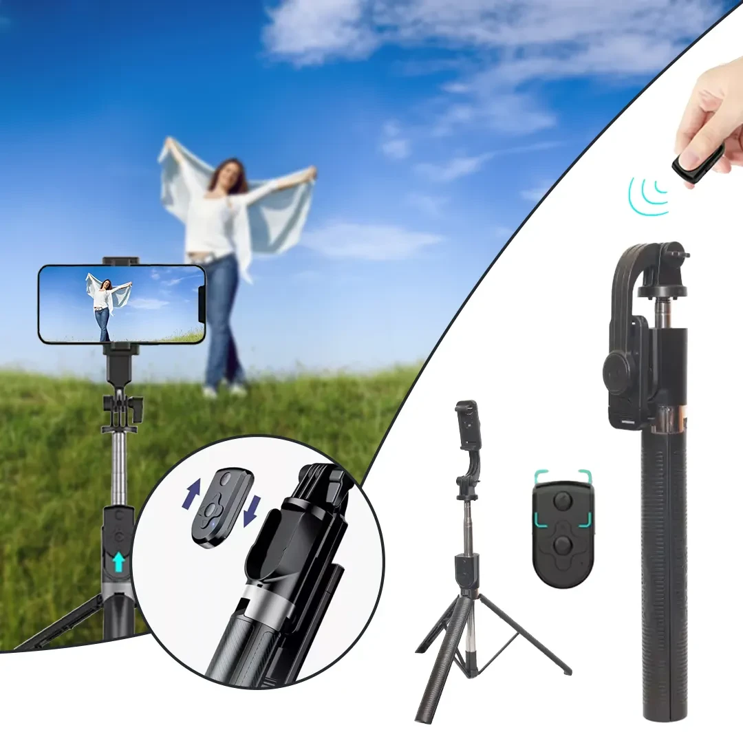 Neepho P170 Wireless Selfie Stick For All Phone Extendable With Detachable Bluetooth Shutter B