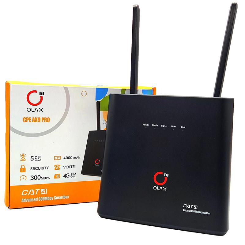 Olax Ax9 Pro Wireless 4G Wifi Router 300 Mbps 4G Lte Router Wifi Wtih Sim Card Slot A