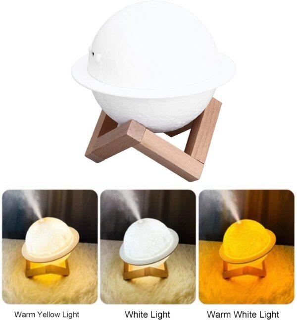 Portable Colorful Ambient Light Planet Humidifier 200Ml