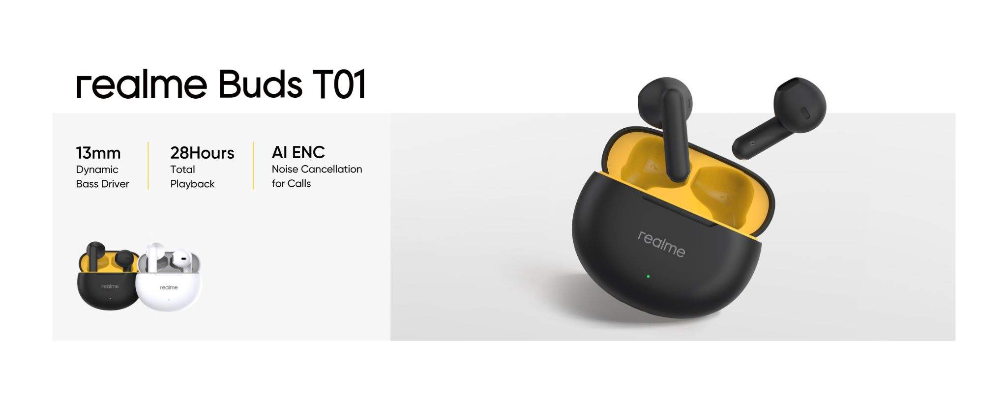 Realme Buds T01 True Wireless Earbuds A