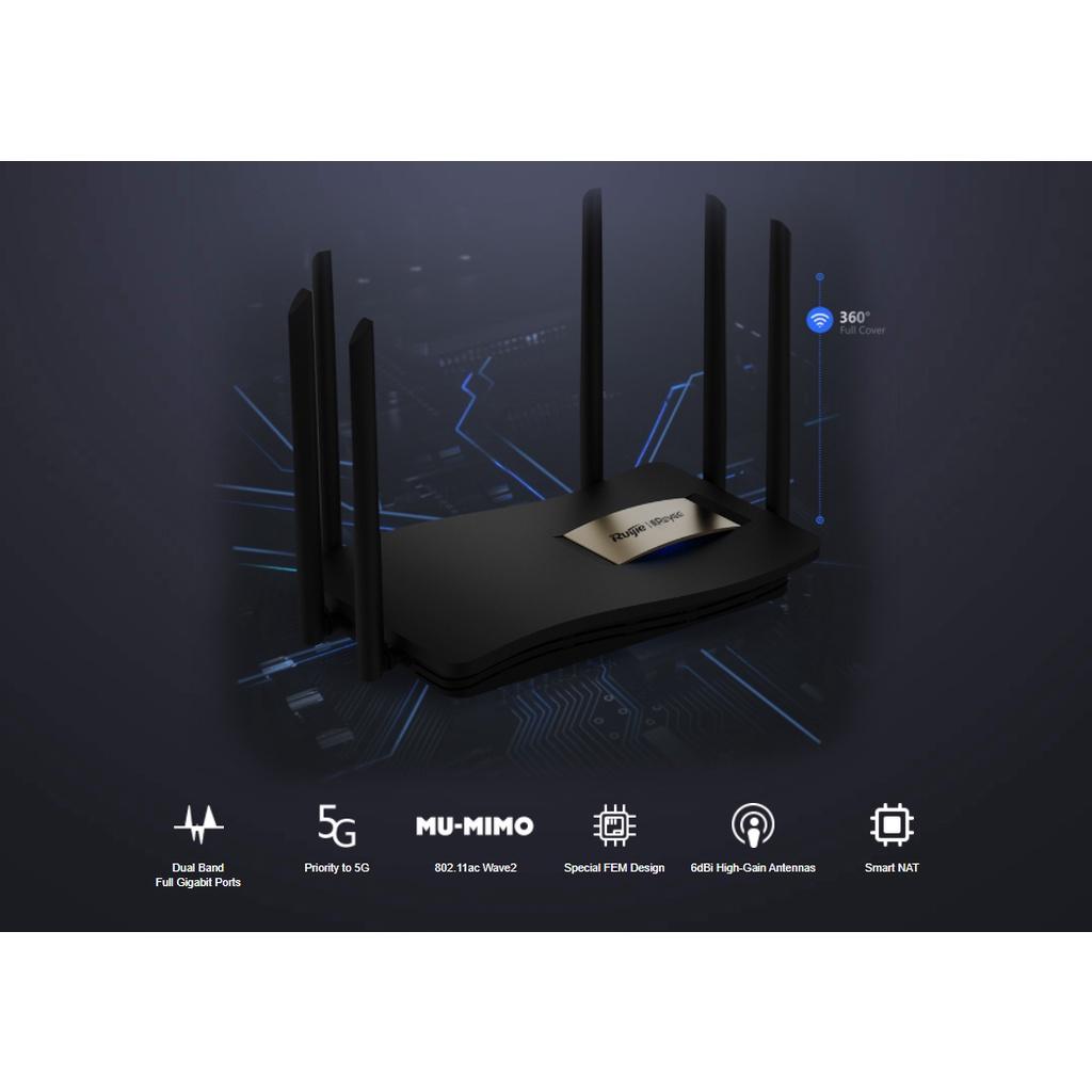 Ruijie Rg Ew1200G Pro 1300Mbps Gigabit Wifi Router B