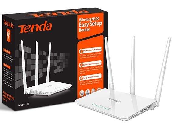 Tenda F3 300Mbps 3 Antennas Router A