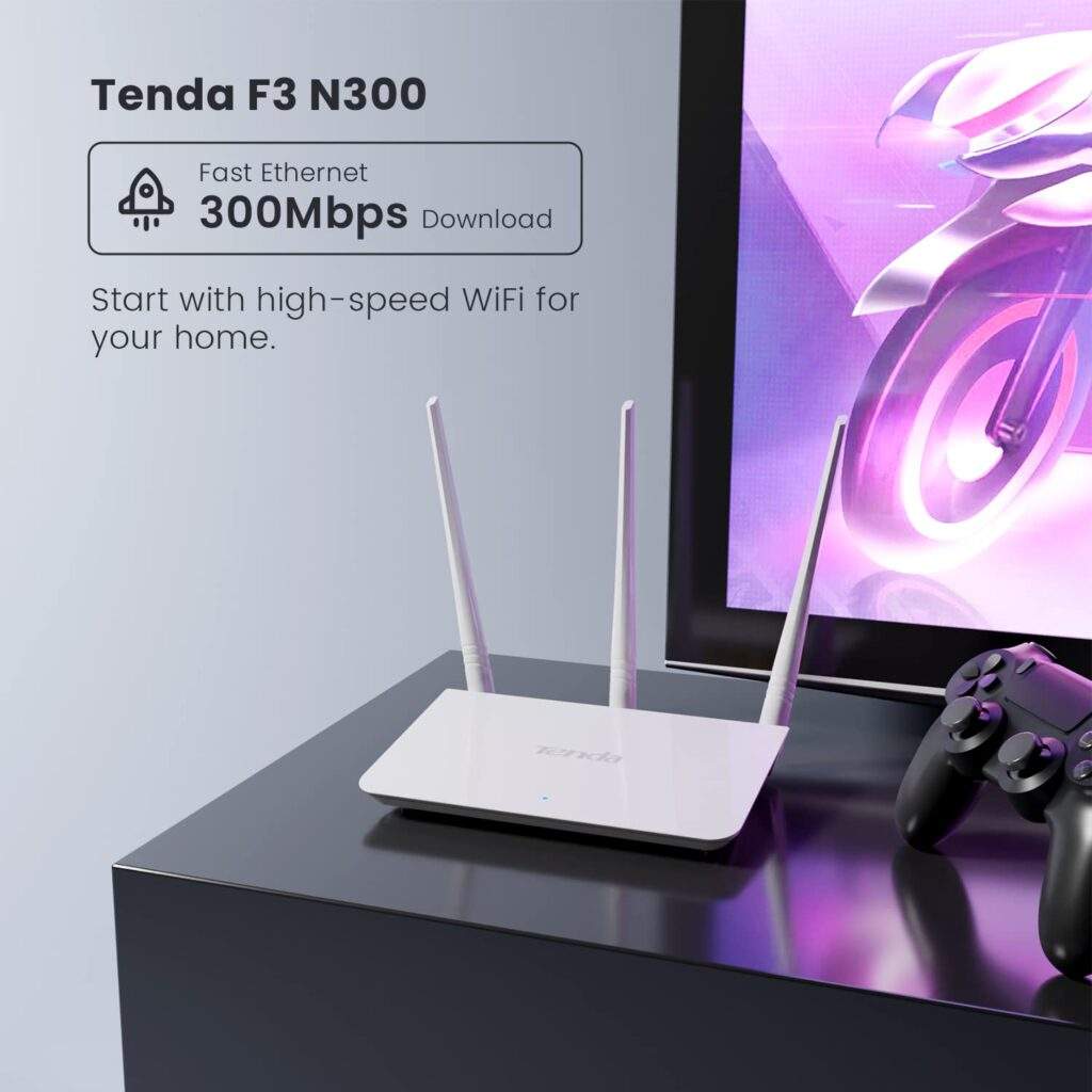 Tenda F3 300Mbps 3 Antennas Router C