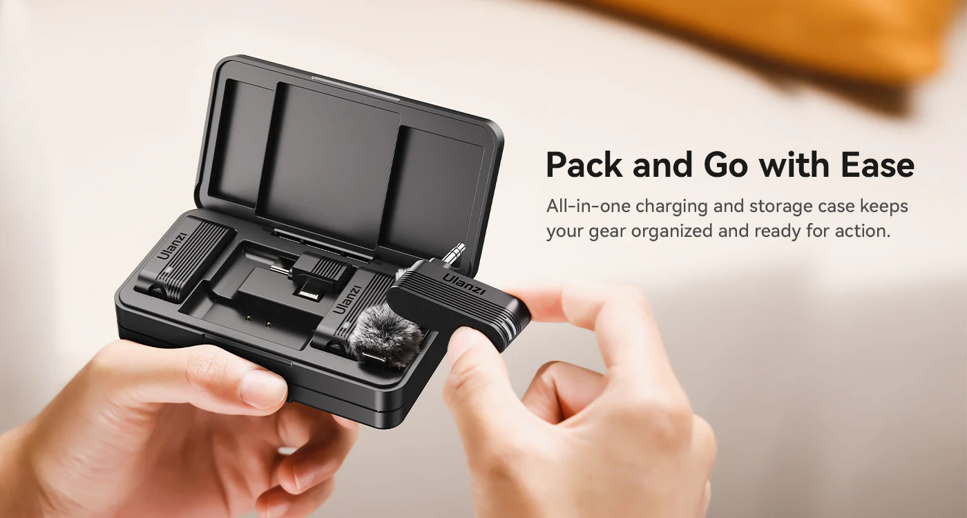 Ulanzi A100 Wireless Lavalier Microphone D