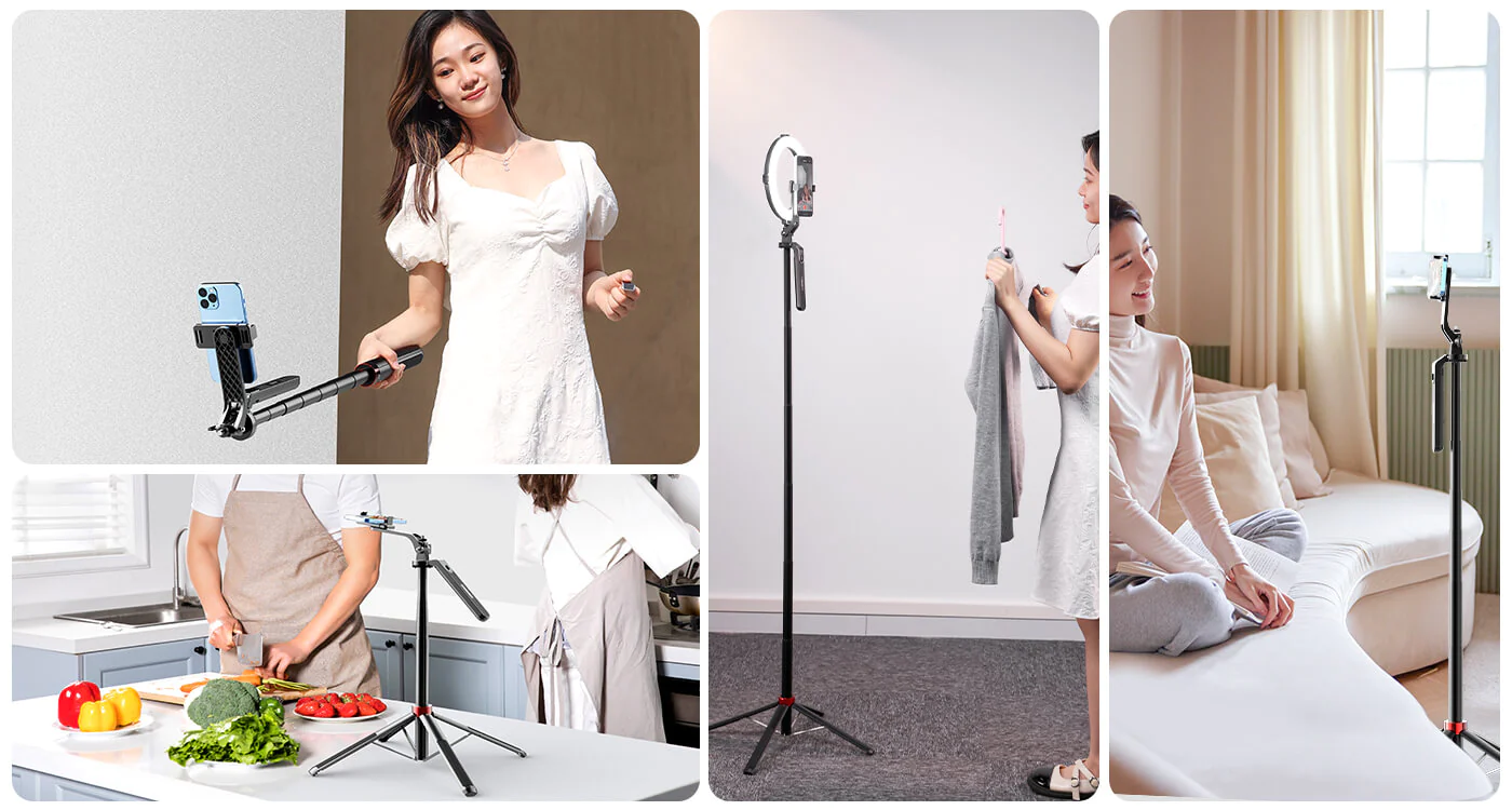 Ulanzi Ma09 Bluetooth Selfie Stick Tripod &Amp; Wireless Remote B