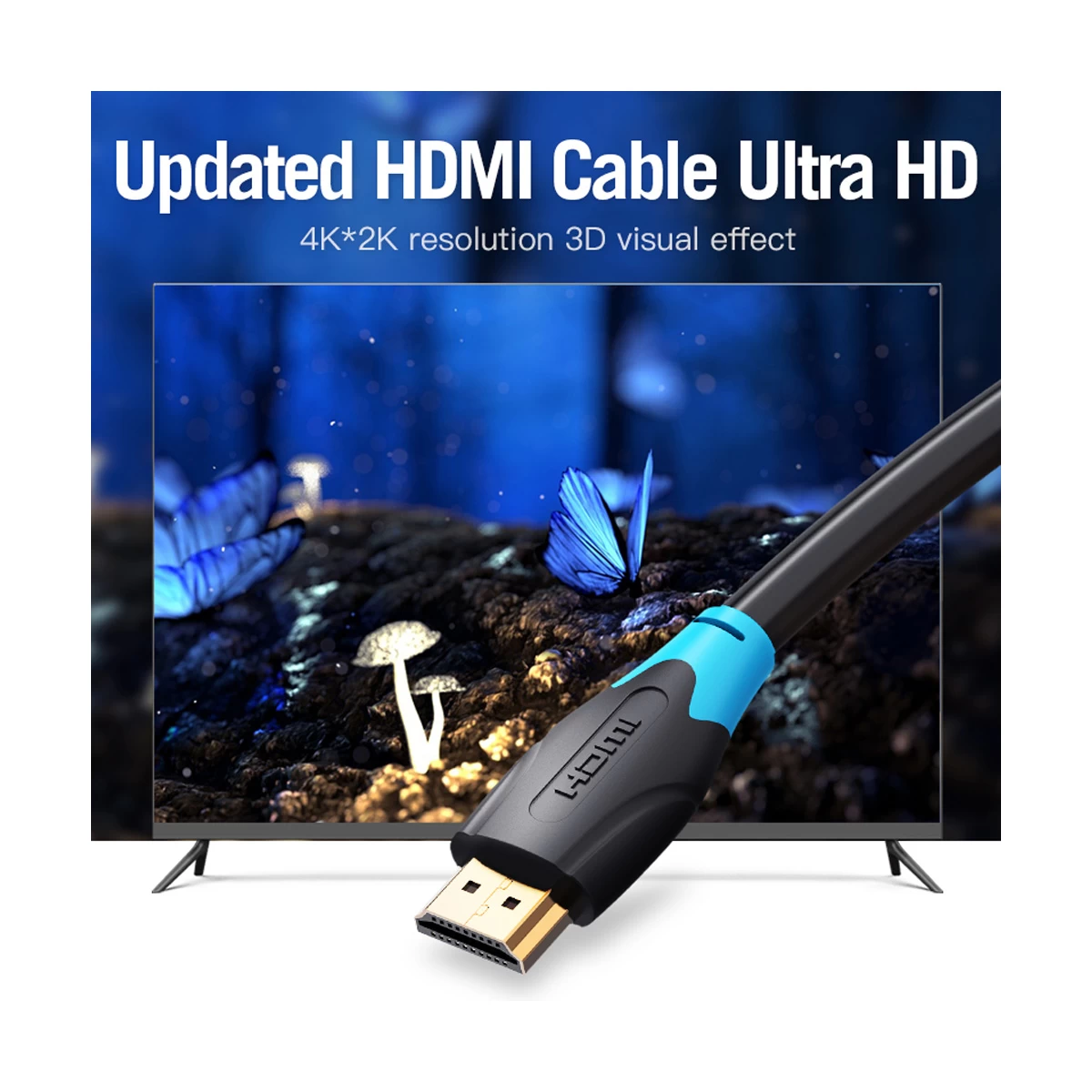 Vention Aacbl Hdmi 2 0 Male To Male, 10 Meter, Cable D