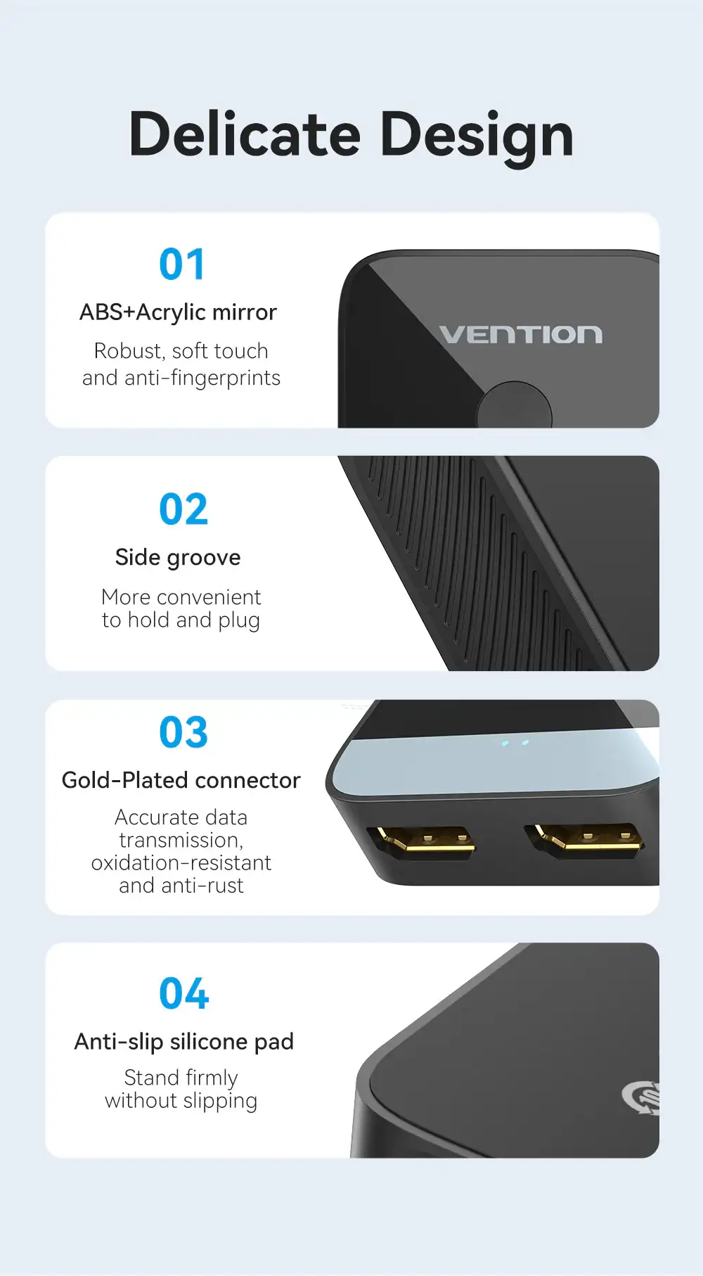 Vention Akob0 Hdmi Female To Female Bi Direction 4K Switcher D