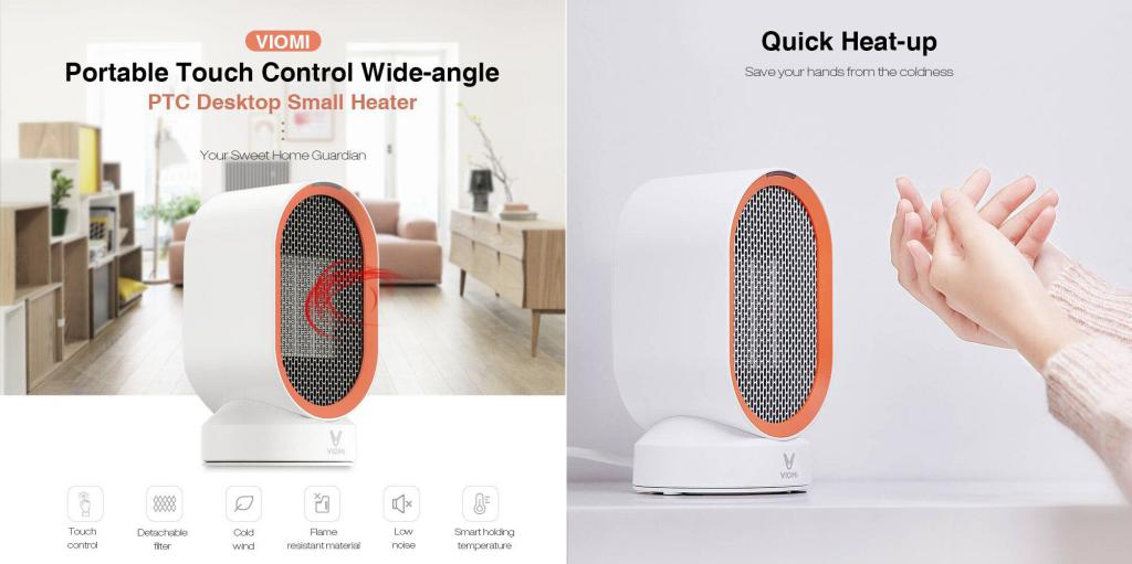 Xiaomi Vxnf01 Mini Room Heater Viomi A