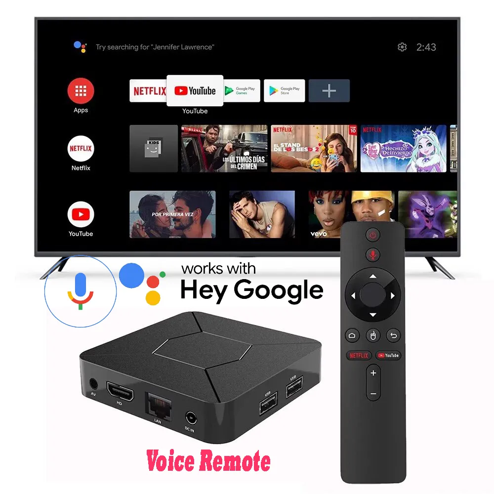 Q5 2Gb 8Gb With Voice Remote And Iptv Compatible Android 4K Smart Tv Box C