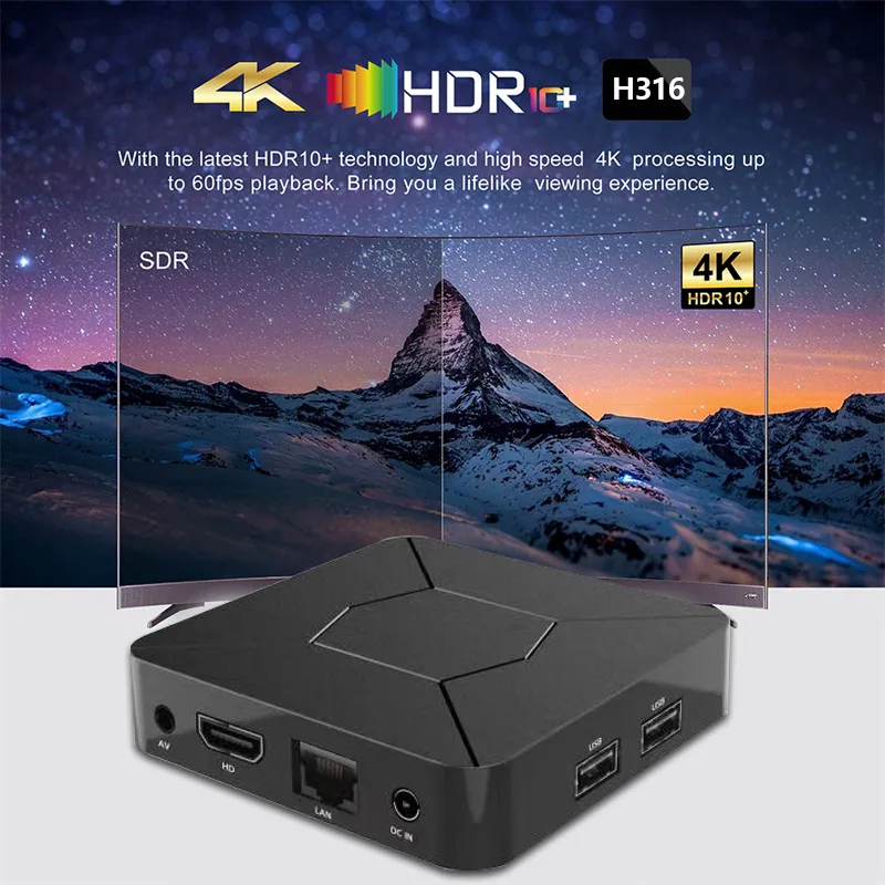 Q5 2Gb 8Gb With Voice Remote And Iptv Compatible Android 4K Smart Tv Box E