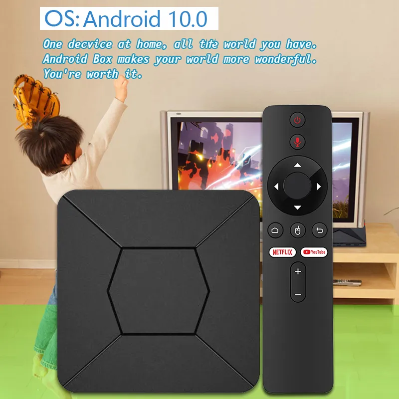 Q5 2Gb 8Gb With Voice Remote And Iptv Compatible Android 4K Smart Tv Box F