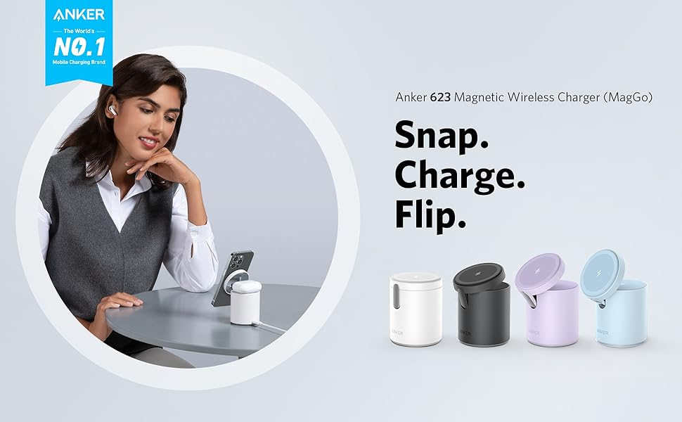 Anker 623 Maggo Magnetic Wireless Charger A