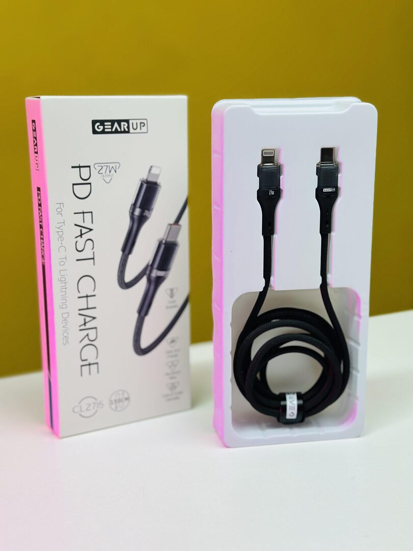 Gearup Cl2715 Type C To Lightning 27W Pd Fast Charging Cable &Amp; Data Cable 1 5M B
