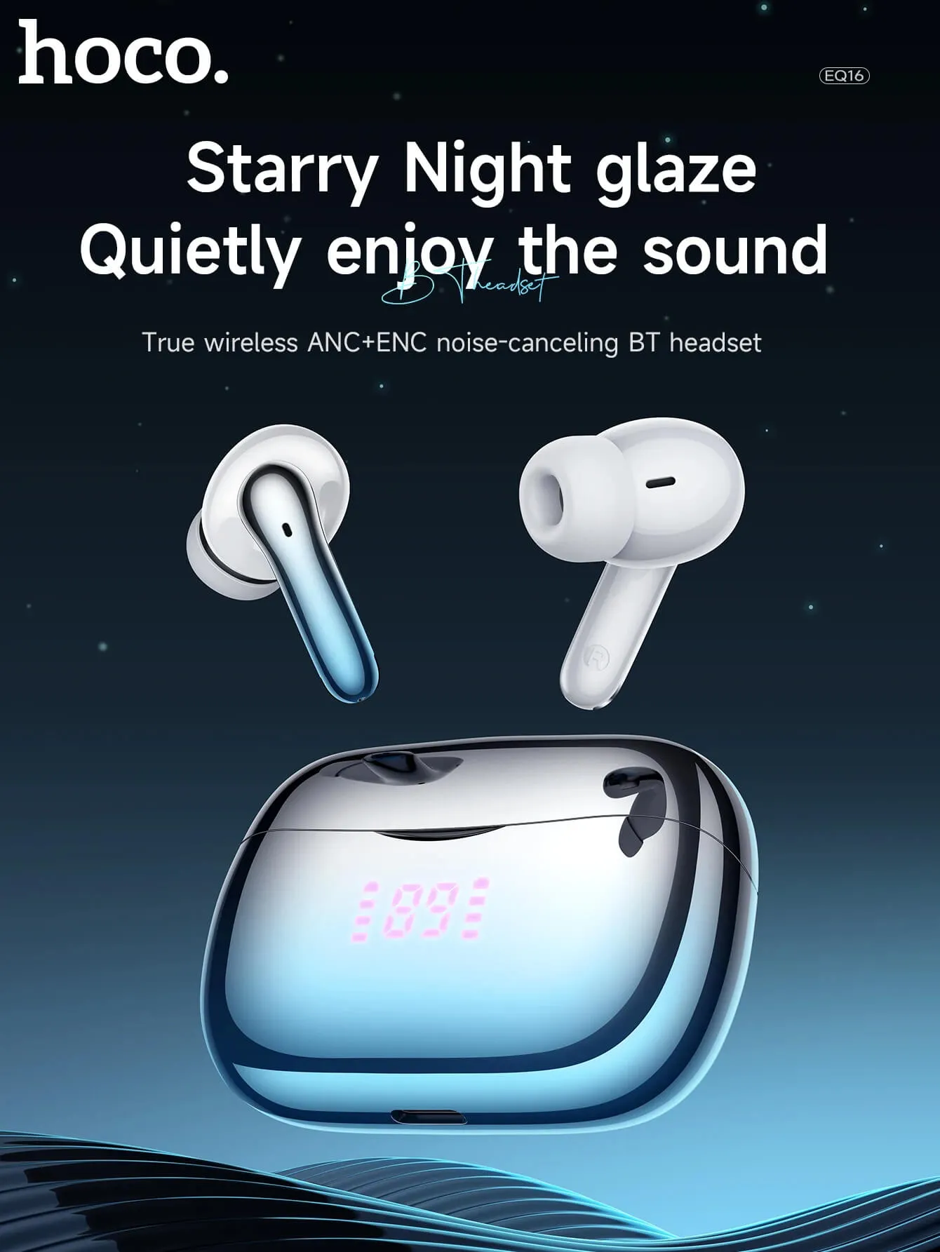 Hoco Eq16 Anc+Enc Tws Wireless Earbuds A Hoco Eq16 Anc+Enc Tws Wireless Earbuds A