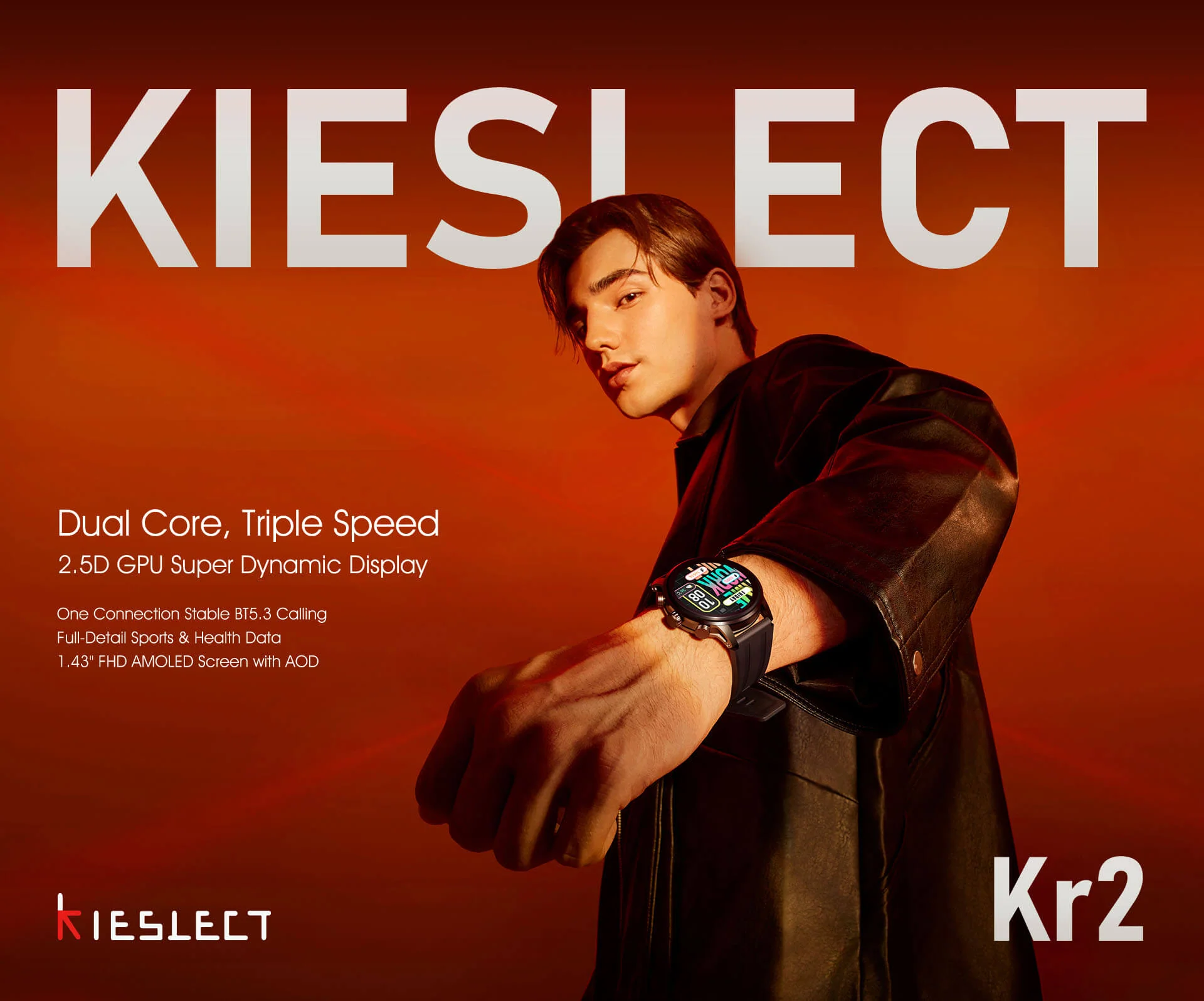 Kieslect Kr 2 Bluetooth Calling Smart Watch A