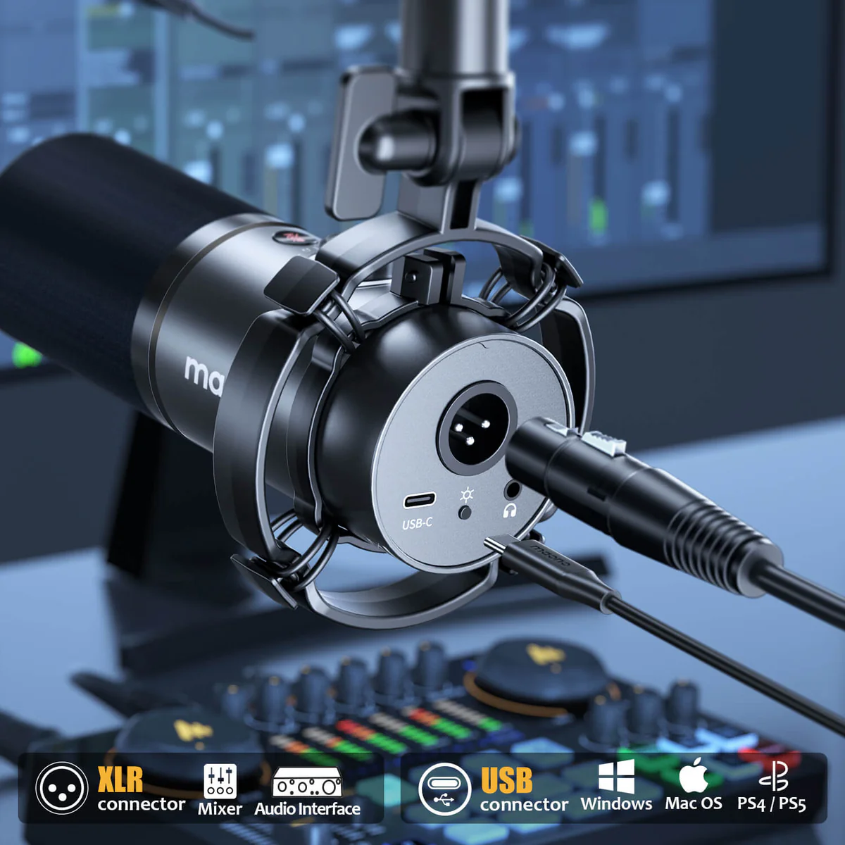 Maono Pd200X Usb Xlr Dynamic Microphone B