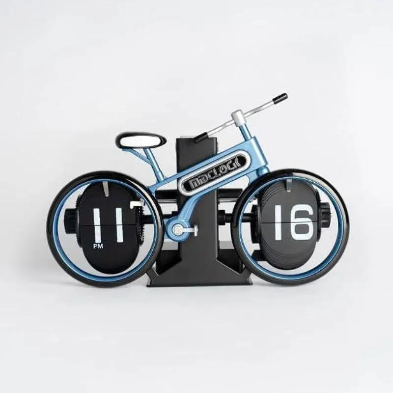 Midclock Hy F117 Bicycle Inspired Retro Vintage Flip Desk Clock B