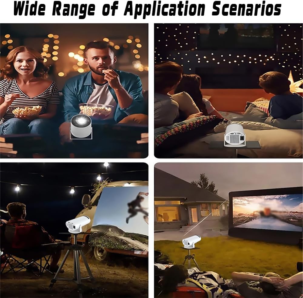 P30 Max Smart 4K Android 11 Portable Gaming Projector D