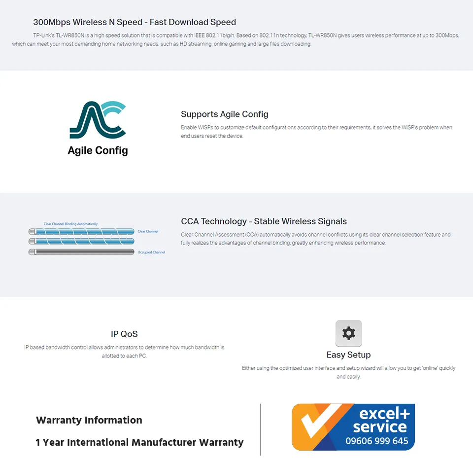 Tp Link Tl Wr850N 300Mbps Wifi Router A