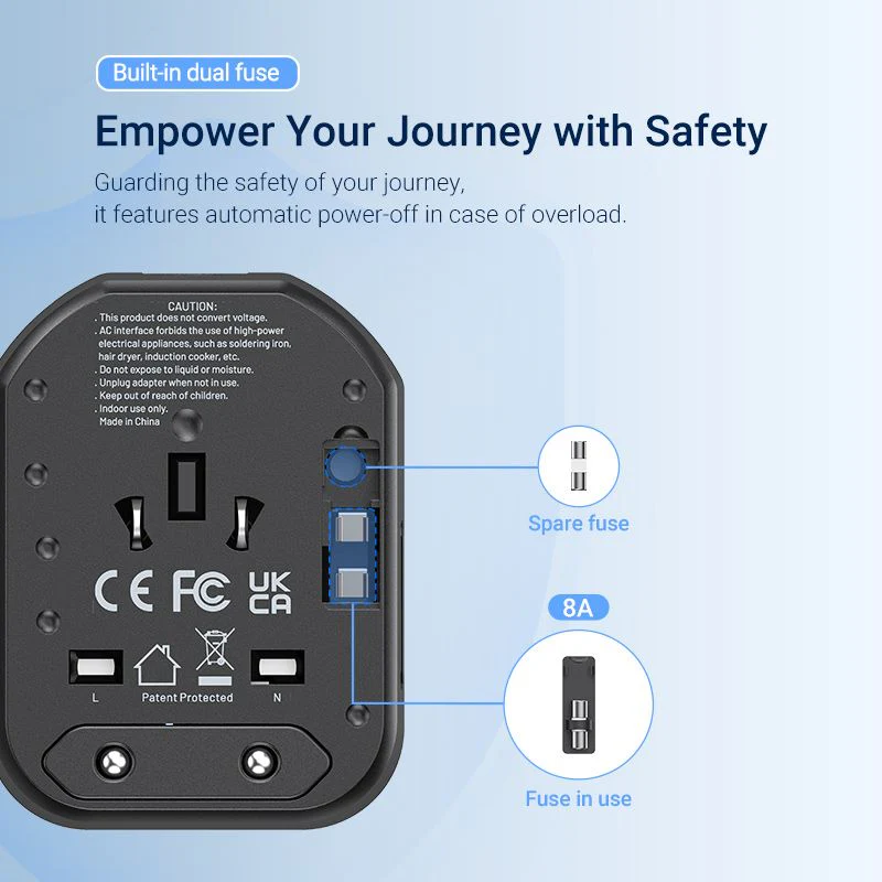 Vention Fjcb0 3 Port Usb 20W Universal Travel Charger Adapter C