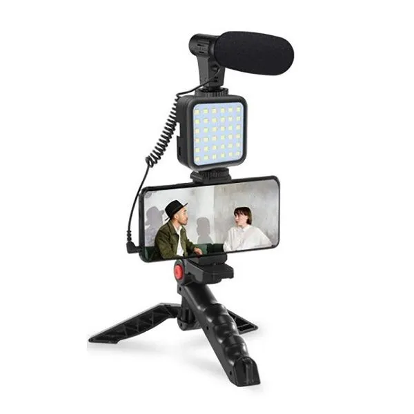 Ay 49 Video Vlogger Kits Microphone Led Fill Light Mini Tripod With Remote Ay 49 Video Vlogger Kits Microphone Led Fill Light Mini Tripod With Remote