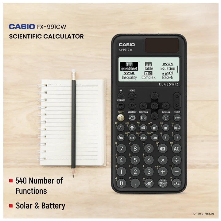 Casio Fx 991Cw Non Programmable Scientific Calculator B