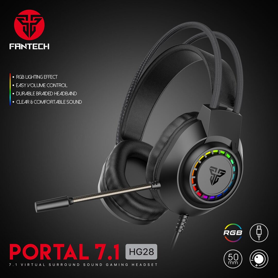 Fantech Portal 7 1 Hg28 Rgb Wired Gaming Headphone B Fantech Portal 7 1 Hg28 Rgb Wired Gaming Headphone B