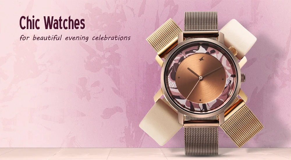 Fastrack 3296Ql02 Urban Camo Brown Dial Ladies Watch B