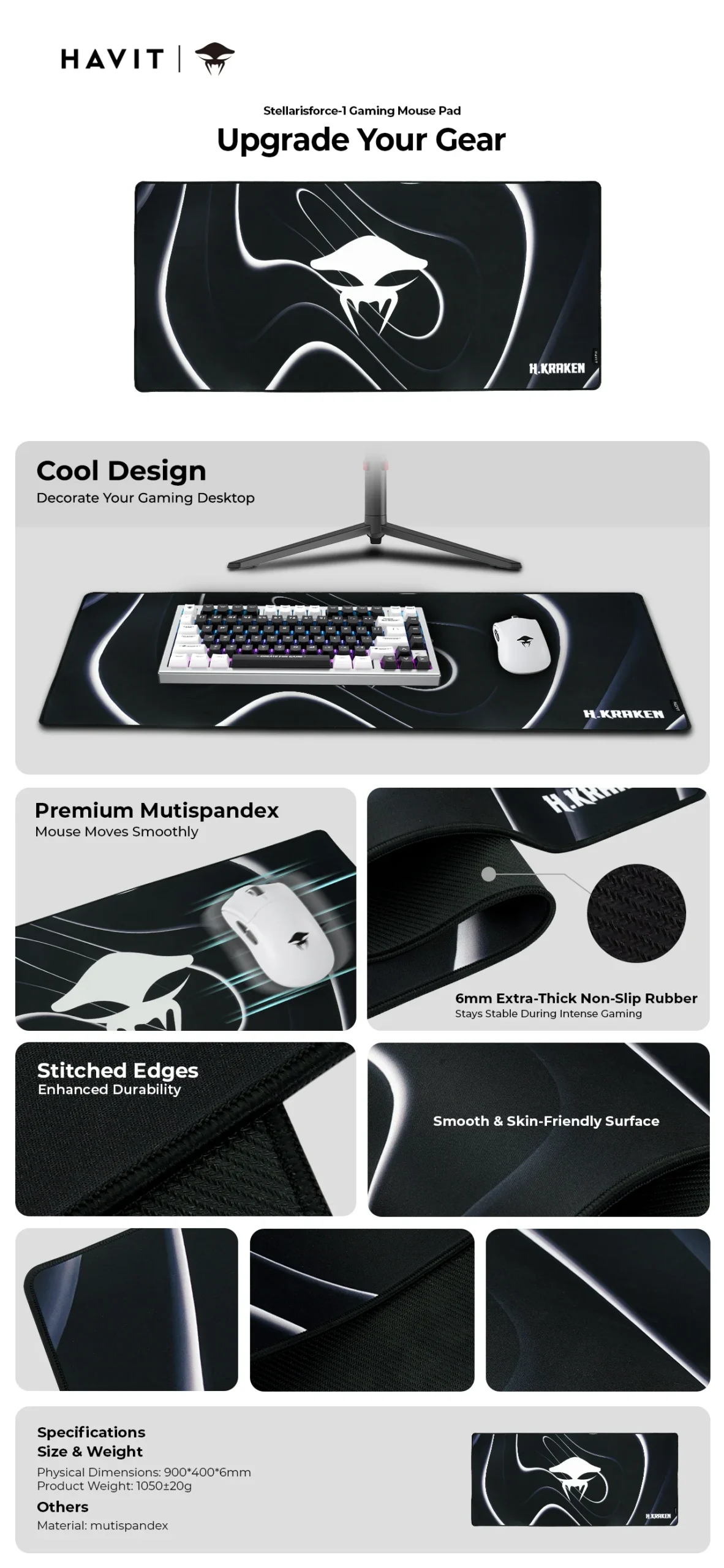 Havit Stellarisforce 1 H Kraken Gaming Mouse Pad A Havit Stellarisforce 1 H Kraken Gaming Mouse Pad A