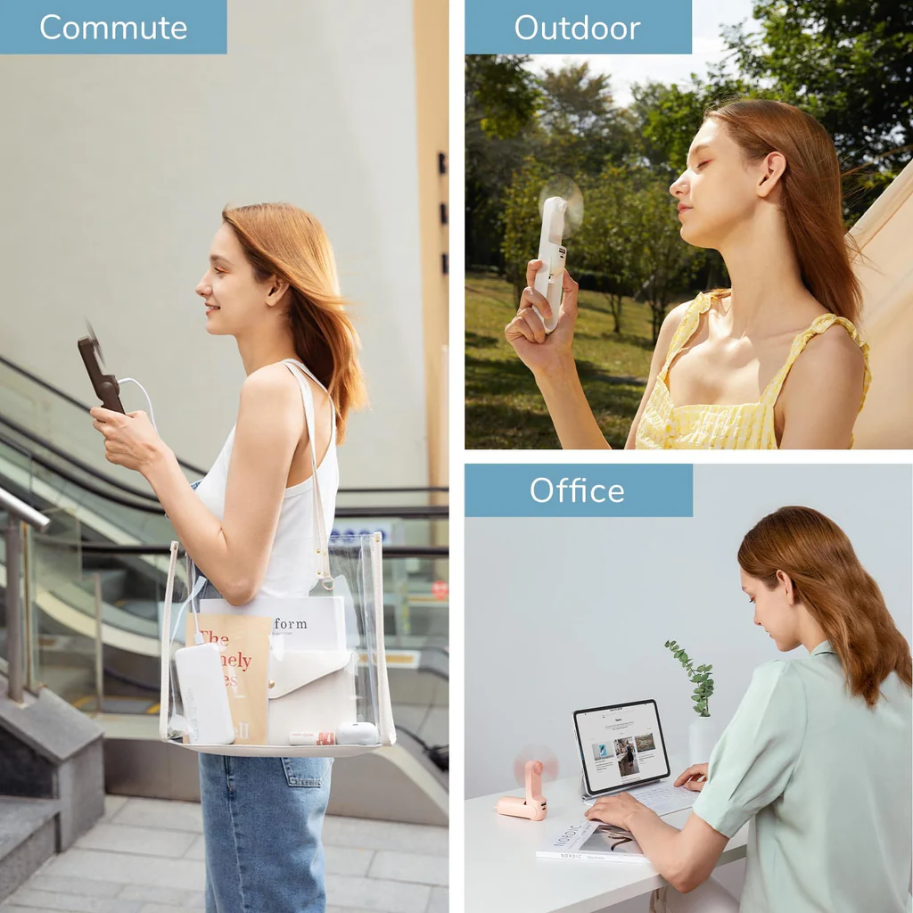 Jisulife F8X Mini Fan Portable Fan A Jisulife F8X Mini Fan Portable Fan A