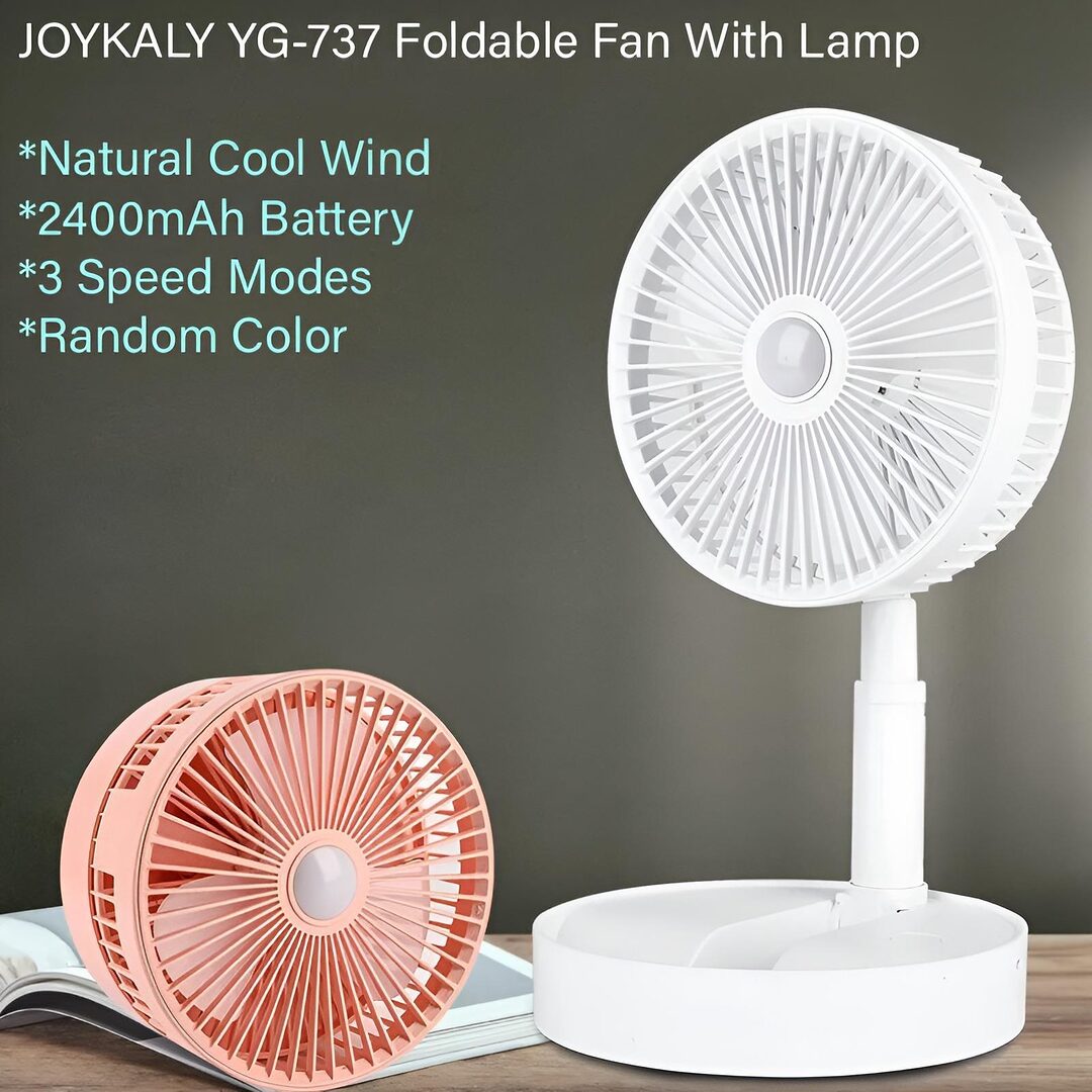 Joykaly Yg 737 Rechargeable Table Fan With Led Light C Joykaly Yg 737 Rechargeable Table Fan With Led Light C
