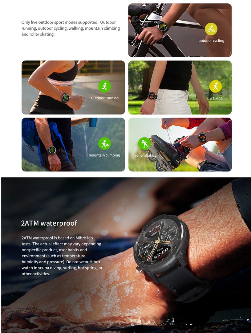 Mibro A2 Calling Smart Watch With Dual Straps C