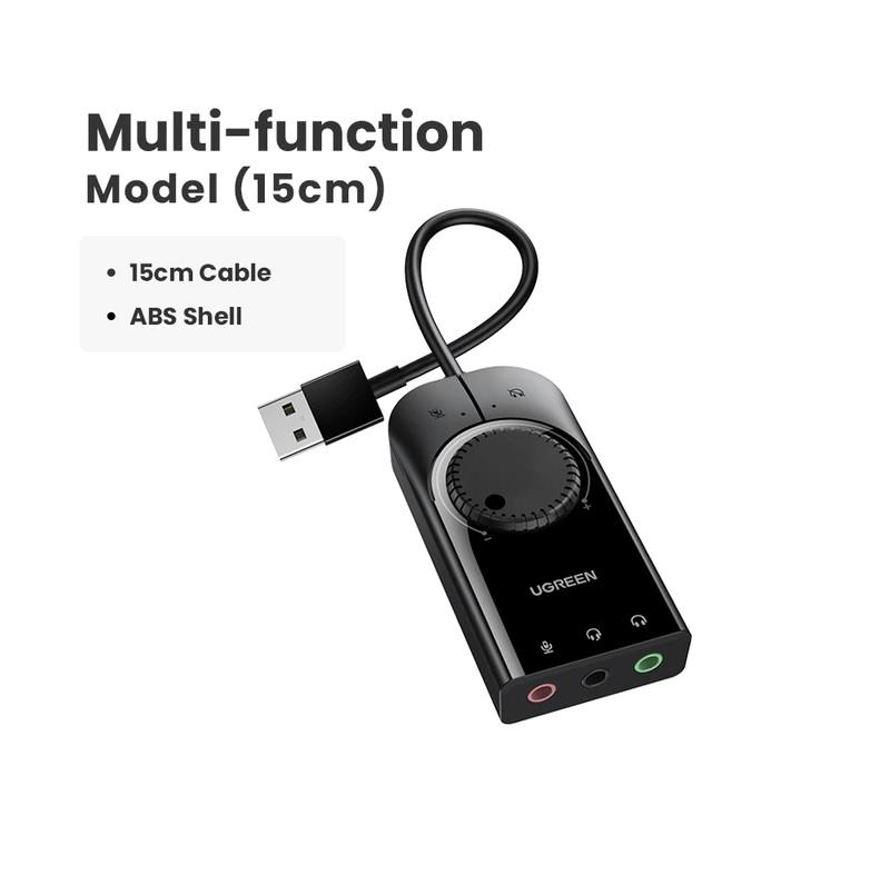 Ugreen Usb External Sound Card Audio Interface With Volume Control &Amp; Mute Button B Ugreen Usb External Sound Card Audio Interface With Volume Control &Amp; Mute Button B