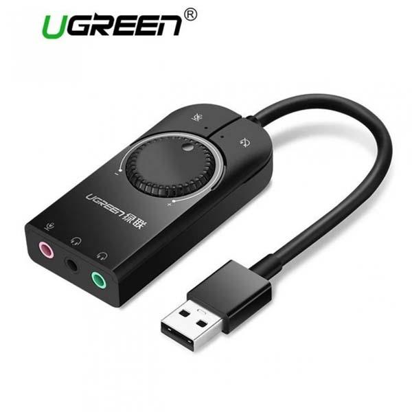 Ugreen Usb External Sound Card Audio Interface With Volume Control &Amp;Amp; Mute Button Ugreen Usb External Sound Card Audio Interface With Volume Control &Amp;Amp; Mute Button