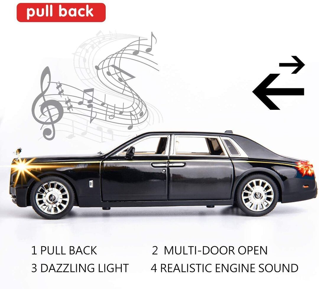 1 24 Rolls Royce Panthom Die Cast Model Car With Box A