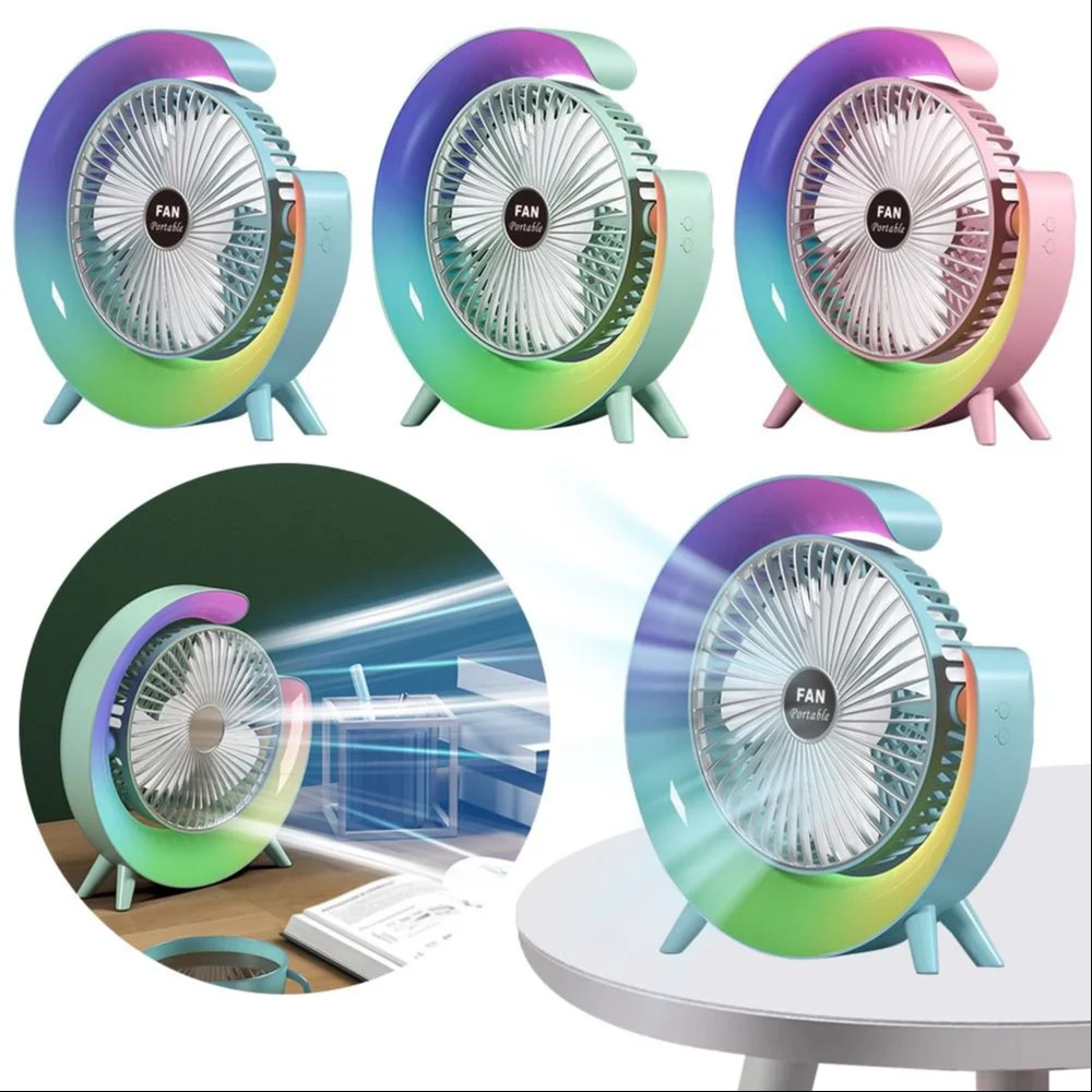 Colorful Rgb Desk Fan D Colorful Rgb Desk Fan D